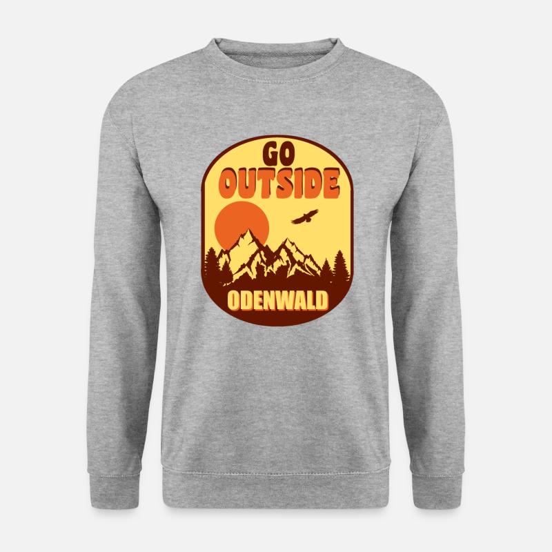 Odenwald - Unisex Pullover - Weißgrau meliert