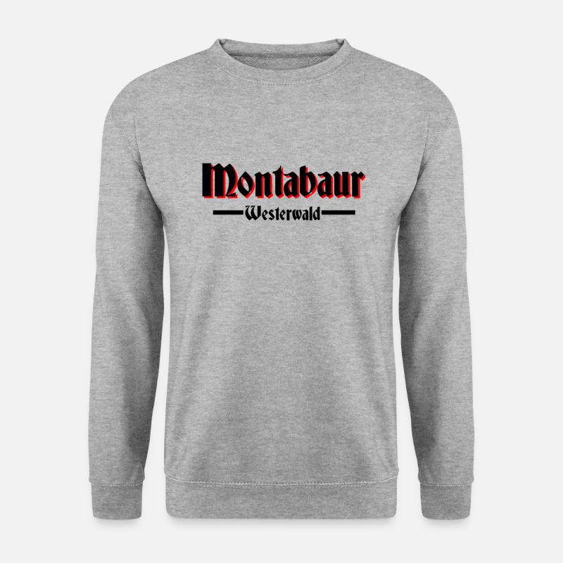 Montabaur - Unisex Pullover - Weißgrau meliert