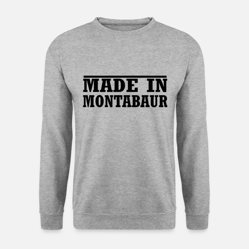 Montabaur - Unisex Pullover - Weißgrau meliert