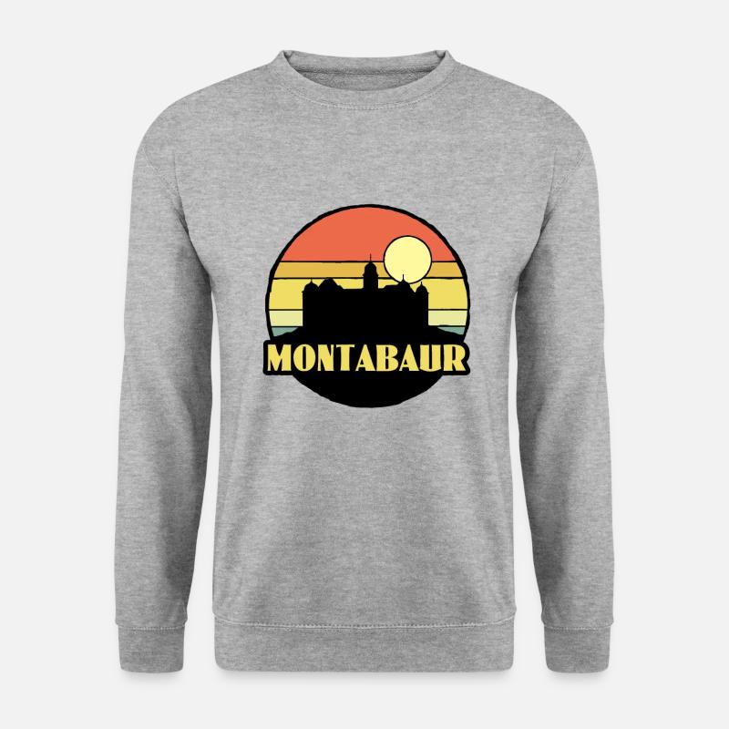 Montabaur - Unisex Pullover - Weißgrau meliert
