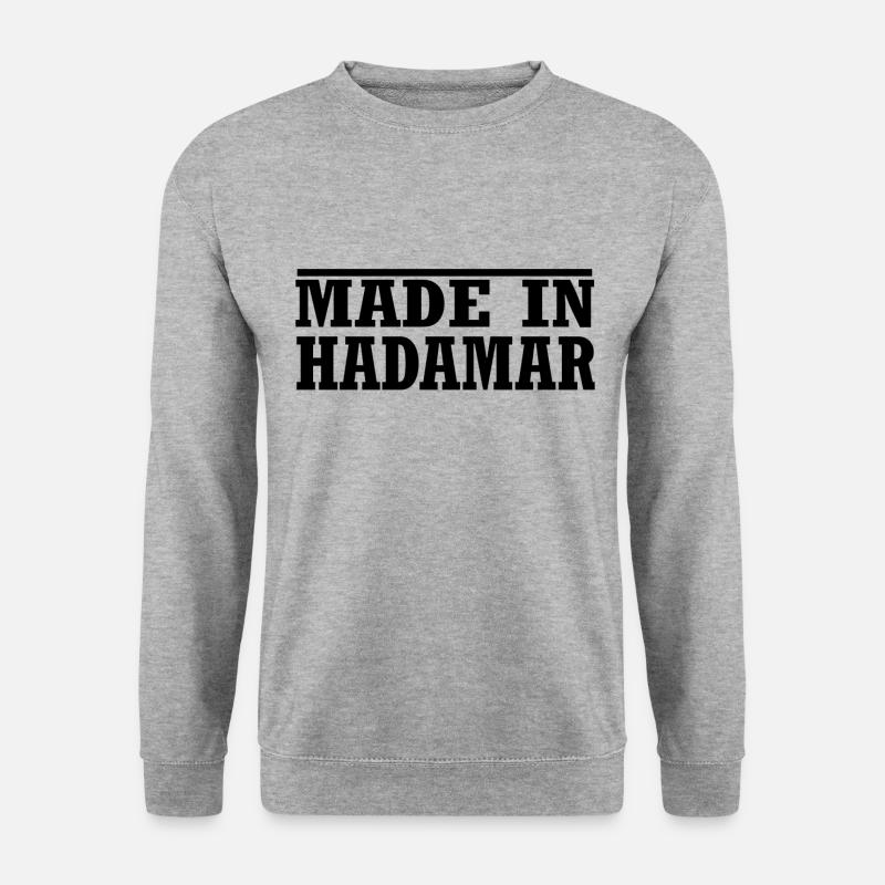 made in Hadamar - Unisex Pullover - Weißgrau meliert
