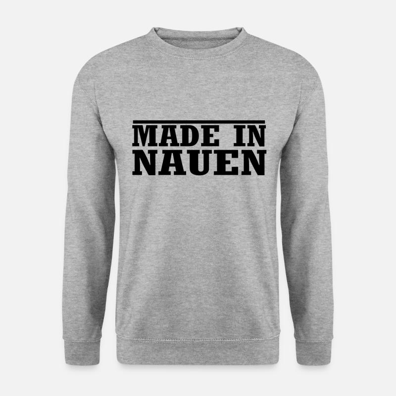 nauen - Unisex Pullover - Weißgrau meliert