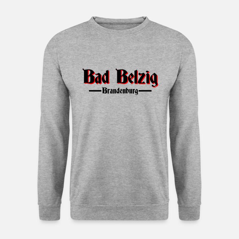Bad Belzig - Unisex Pullover - Weißgrau meliert
