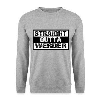 Werder - Unisex Pullover - Weißgrau meliert - Vorne - Alina (178cm) & Michal (187cm)
