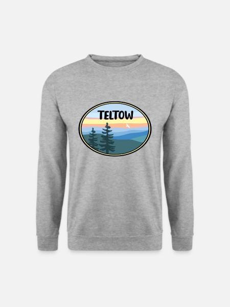 Teltow - Unisex Pullover - Weißgrau meliert