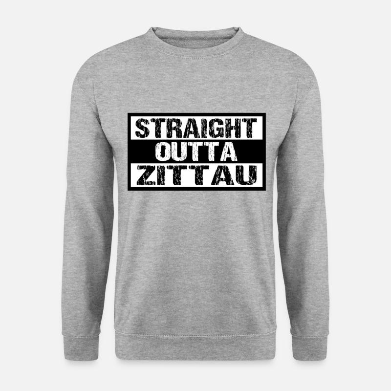 Zittau - Unisex Pullover - Weißgrau meliert