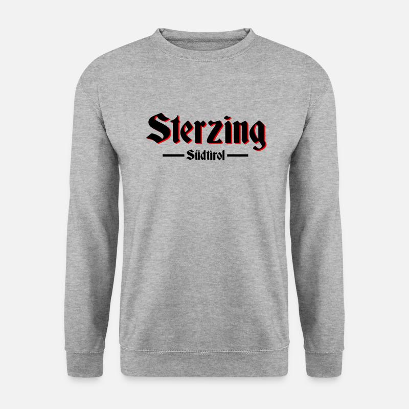 Sterzing Südtirol - Unisex Pullover - Weißgrau meliert