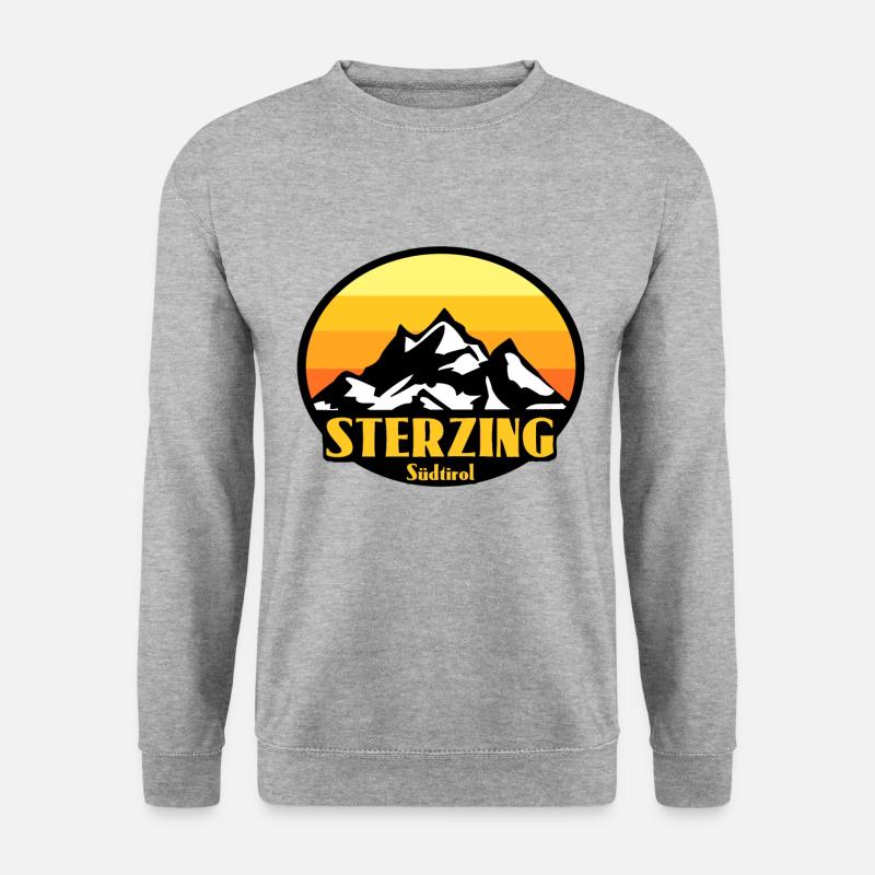 Sterzing Südtirol - Unisex Pullover - Weißgrau meliert
