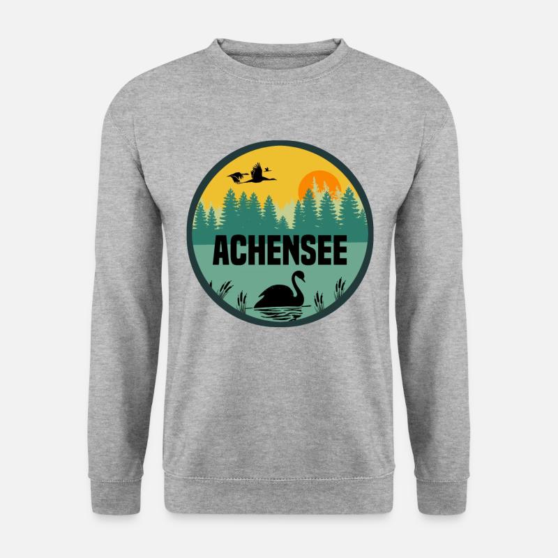 Achensee - Unisex Pullover - Weißgrau meliert