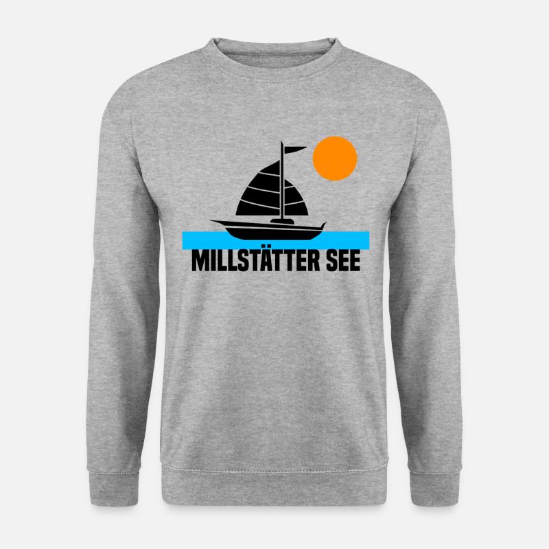 Millstätter See - Unisex Pullover - Weißgrau meliert