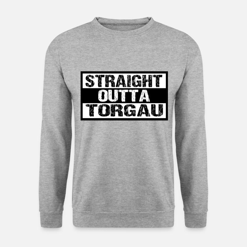Torgau - Unisex Pullover - Weißgrau meliert