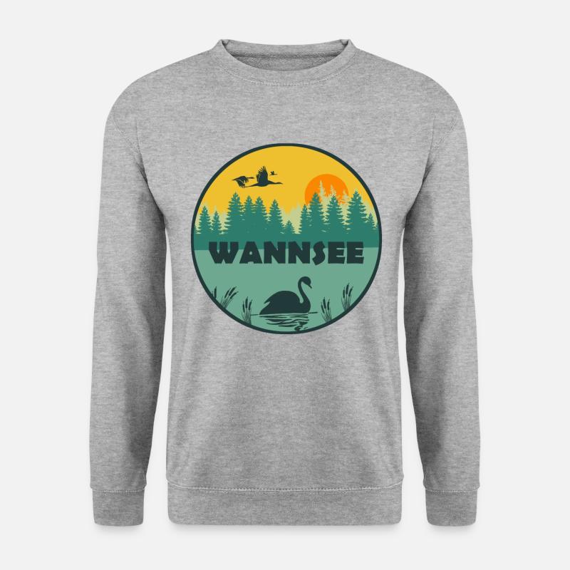 Wannsee - Unisex Pullover - Weißgrau meliert