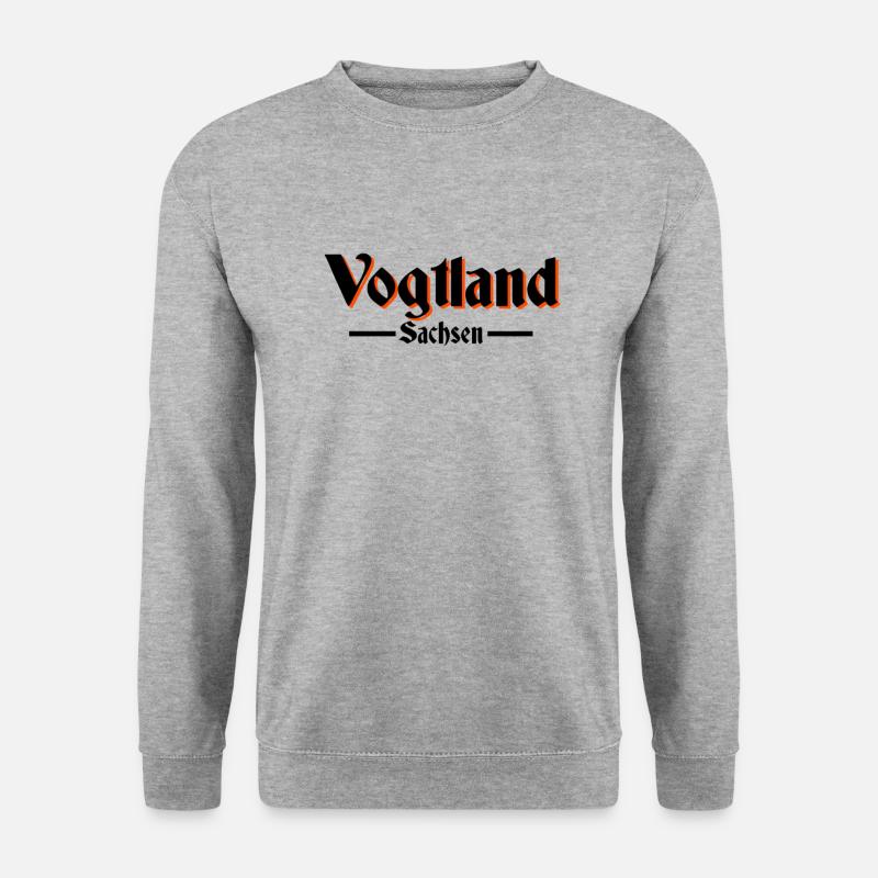 Vogtland - Unisex Pullover - Weißgrau meliert