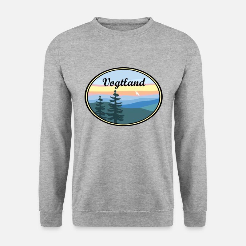 Vogtland - Unisex Pullover - Weißgrau meliert