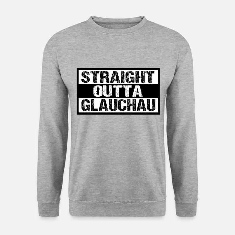 Glauchau - Unisex Pullover - Weißgrau meliert