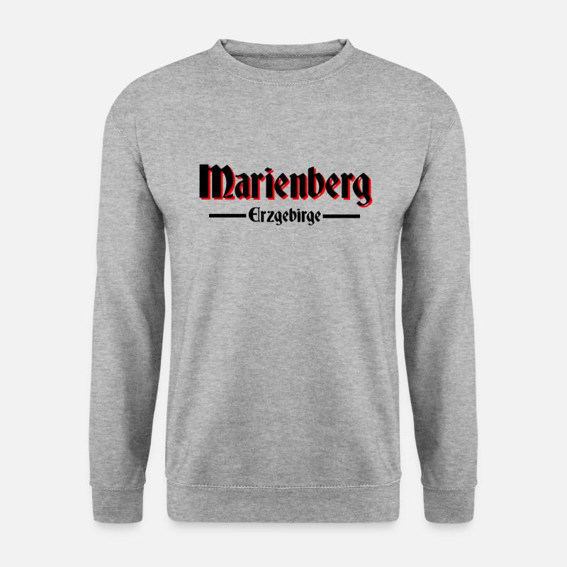 Marienberg - Unisex Pullover - Weißgrau meliert