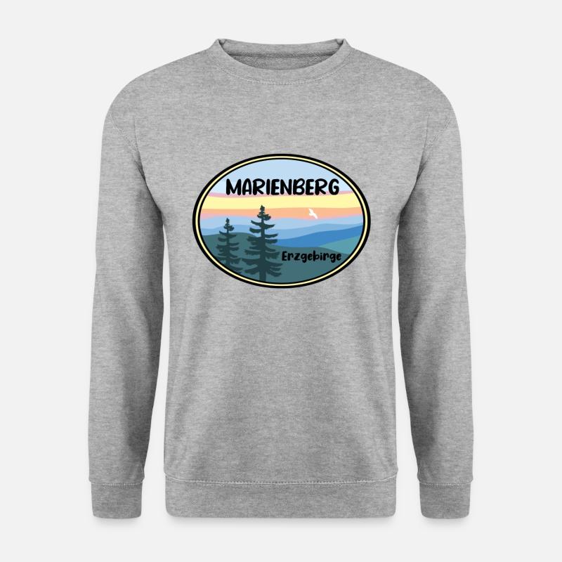 Marienberg - Unisex Pullover - Weißgrau meliert