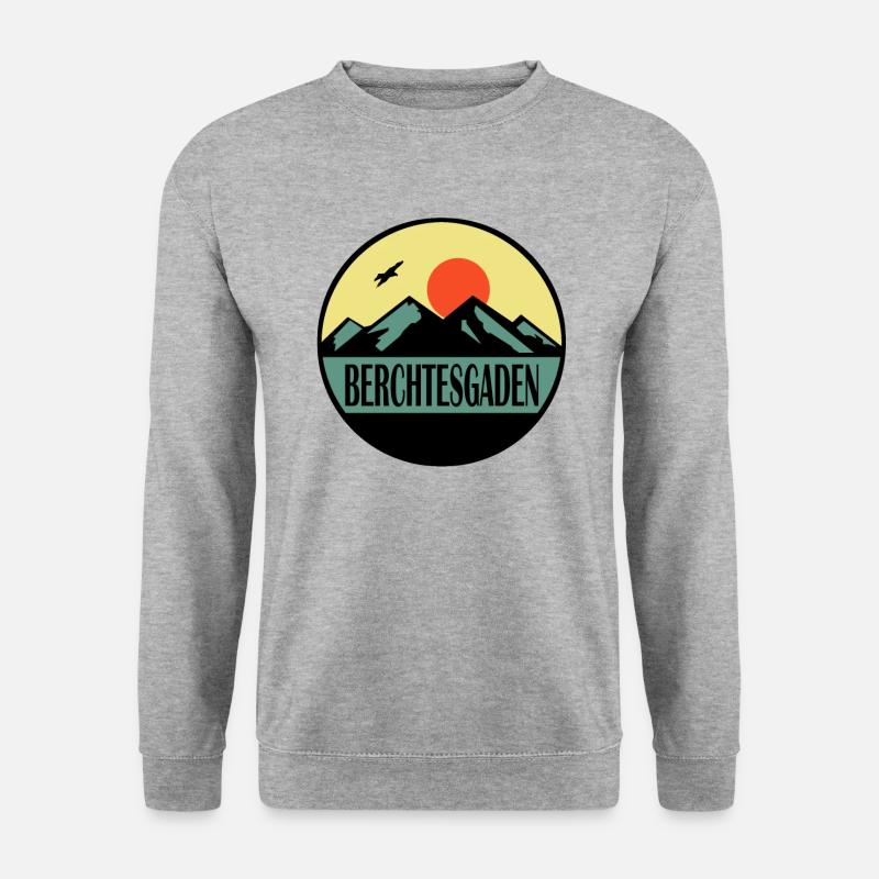 Berchtesgaden - Unisex Pullover - Weißgrau meliert