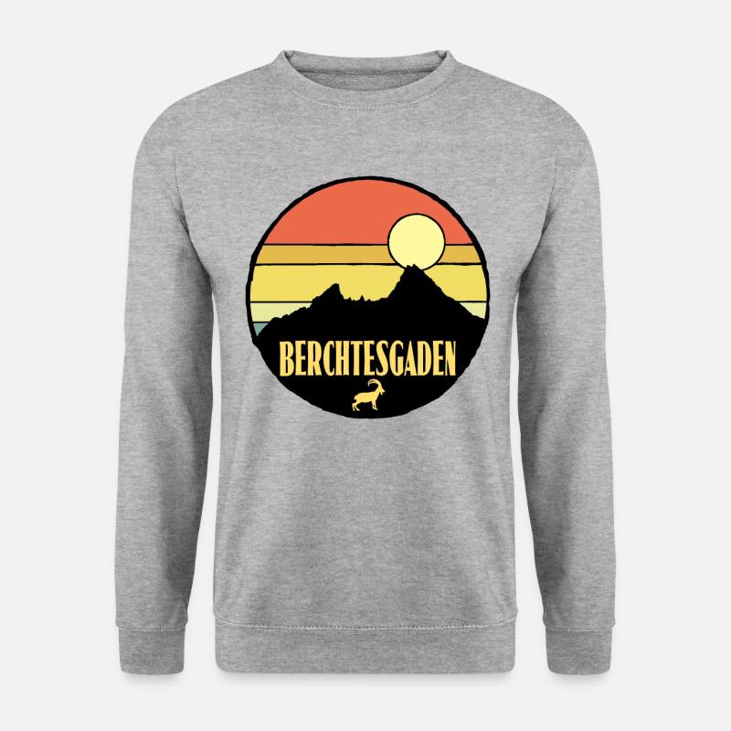 Berchtesgaden - Unisex Pullover - Weißgrau meliert
