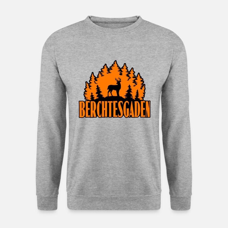 Berchtesgaden - Unisex Pullover - Weißgrau meliert