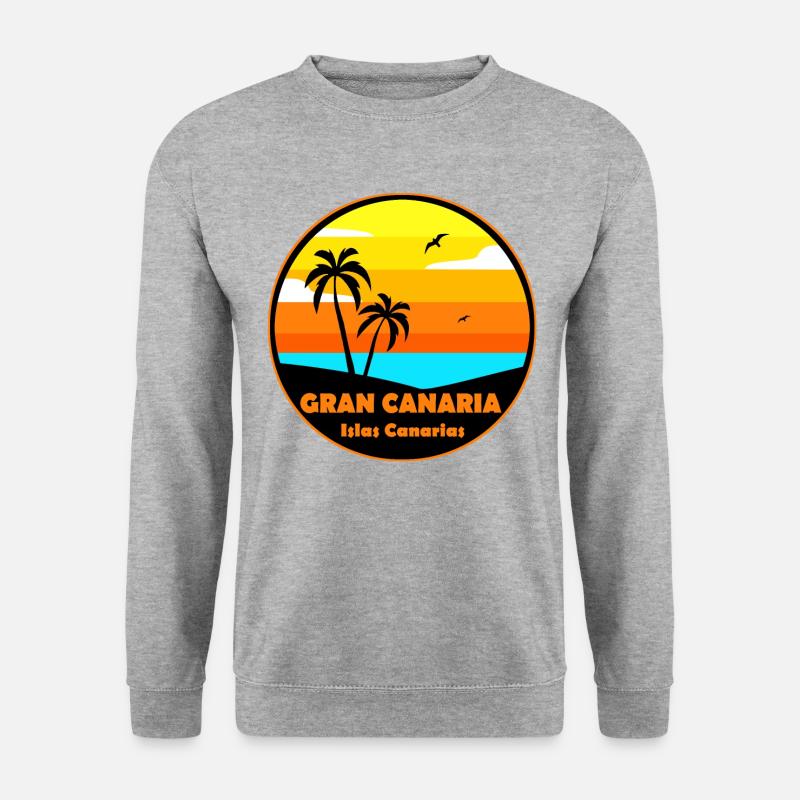 Gran Canaria - Unisex Pullover - Weißgrau meliert