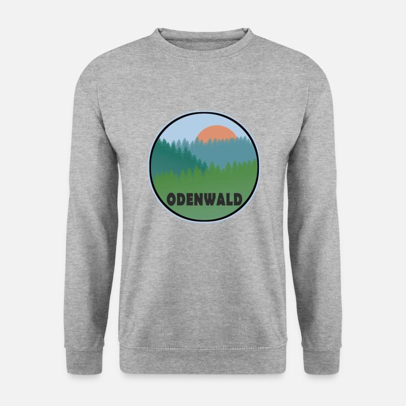 Odenwald - Unisex Pullover - Weißgrau meliert