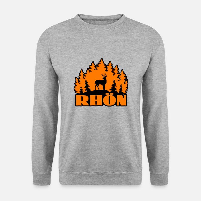Rhön - Unisex Pullover - Weißgrau meliert