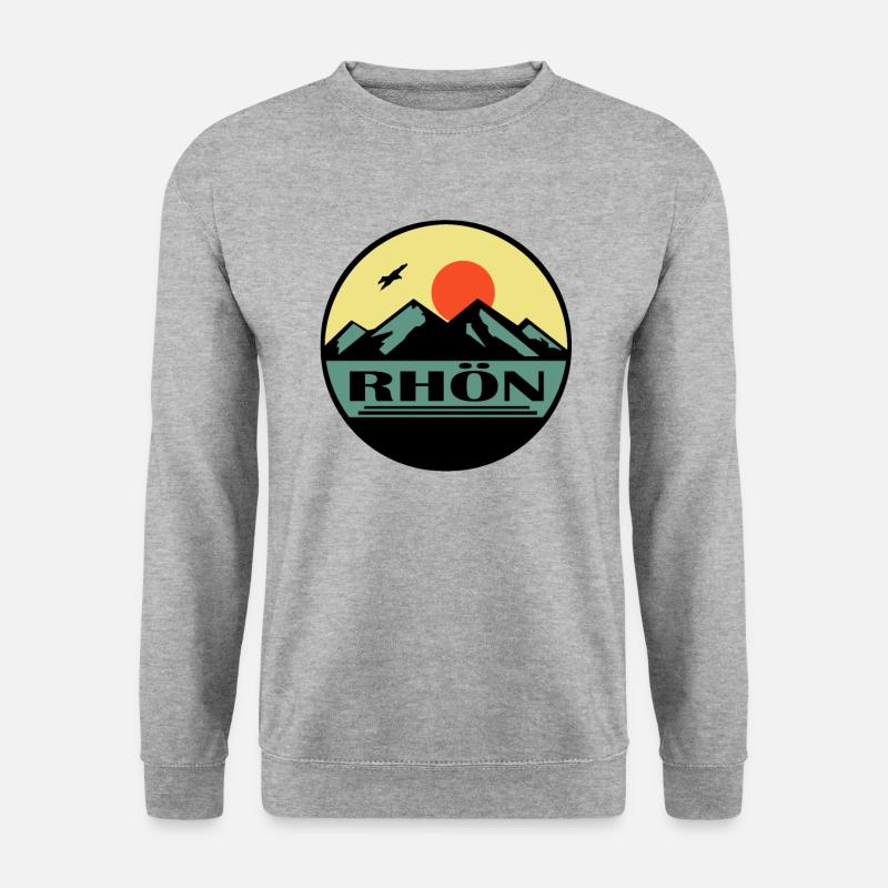 Rhön - Unisex Pullover - Weißgrau meliert