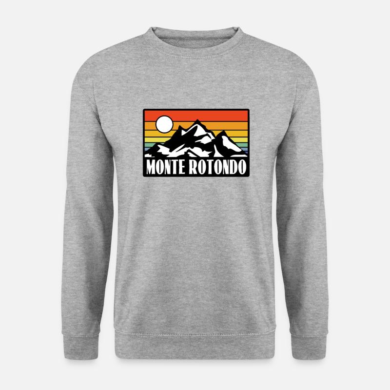 Monte Rotondo Korsika - Unisex Pullover - Weißgrau meliert
