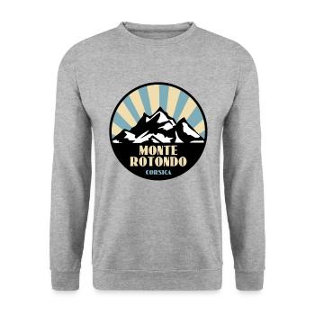 Monte Rotondo Corse - Sweat-shirt Unisexe - gris chiné - Devant - Alina (178cm) & Michal (187cm)