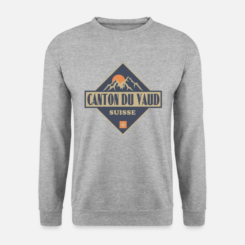 Waadt Vaud - Unisex Pullover - Weißgrau meliert