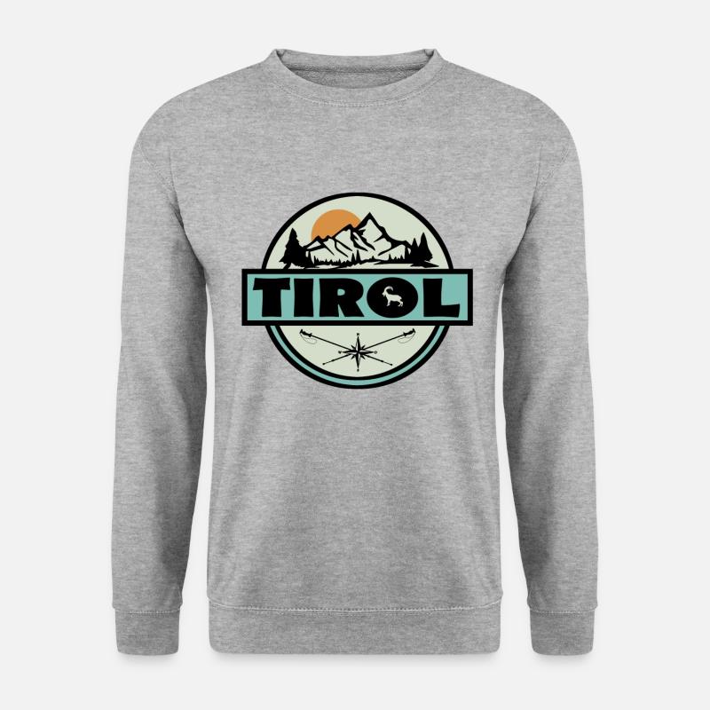 Tirol - Unisex Pullover - Weißgrau meliert