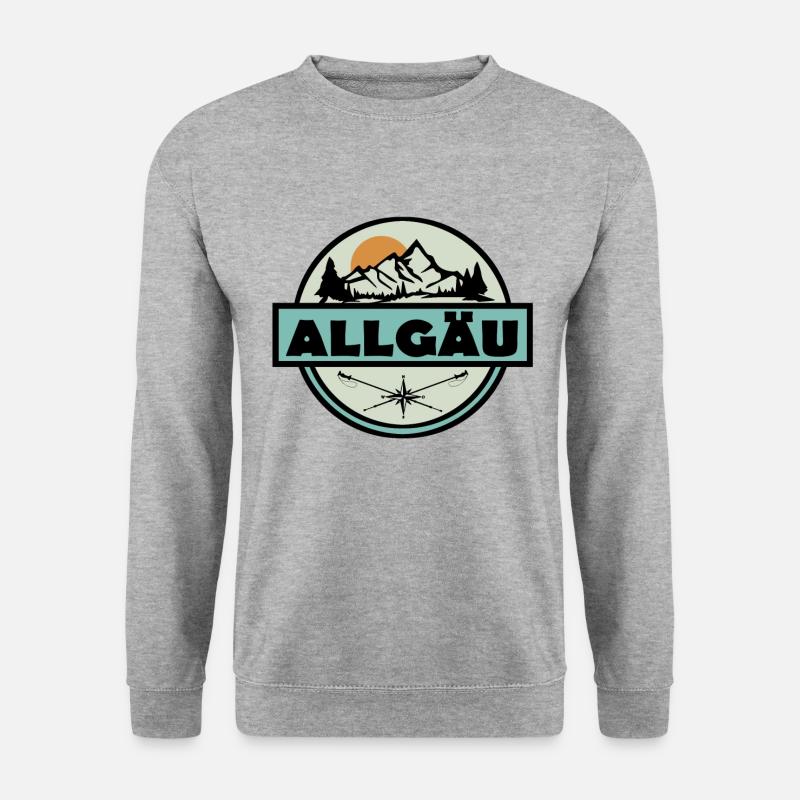 Allgäu - Unisex Pullover - Weißgrau meliert
