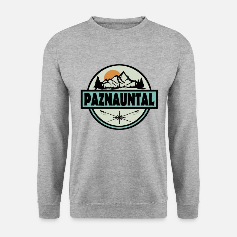 Paznauntal - Unisex Pullover - Weißgrau meliert