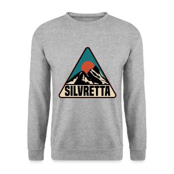 Silvretta - Unisex Pullover - Weißgrau meliert - Vorne - Alina (178cm) & Michal (187cm)