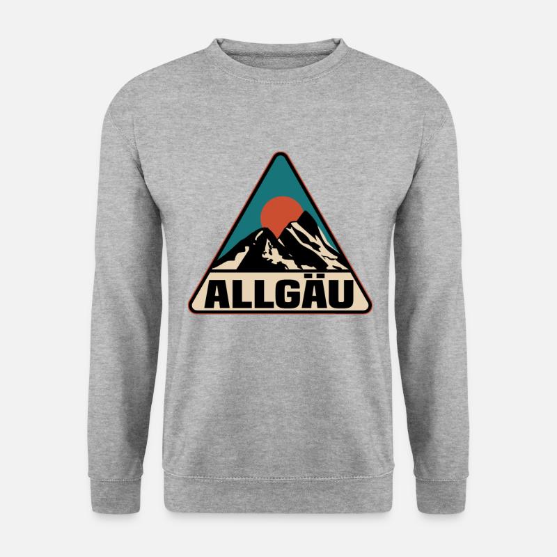 Allgäu - Unisex Pullover - Weißgrau meliert