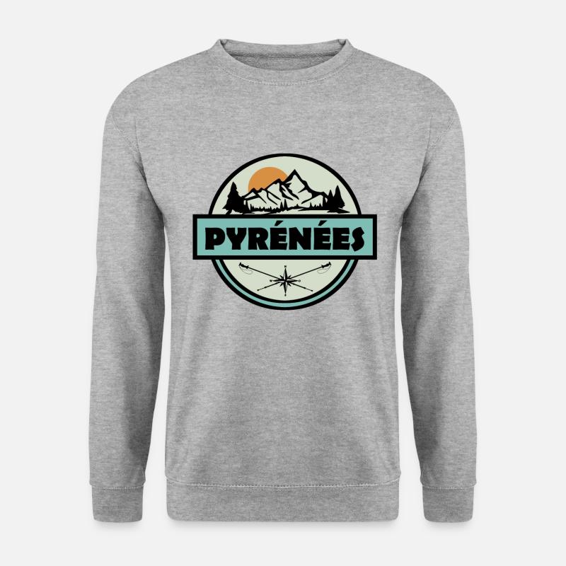 Pyrenäen - Unisex Pullover - Weißgrau meliert