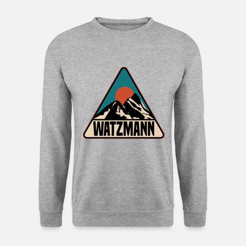 Watzmann - Unisex Pullover - Weißgrau meliert