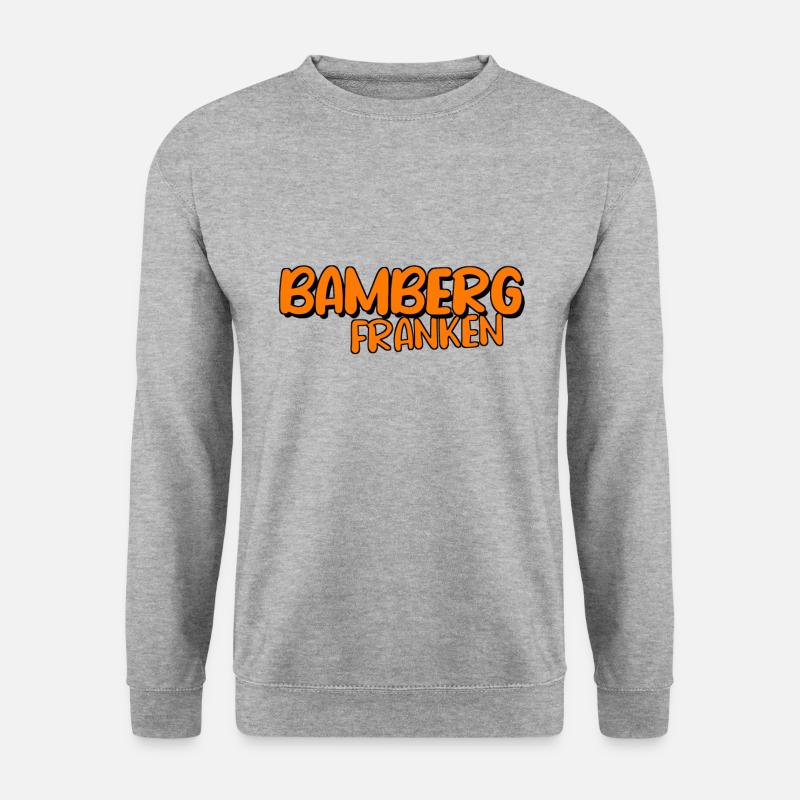 Bamberg - Unisex Pullover - Weißgrau meliert
