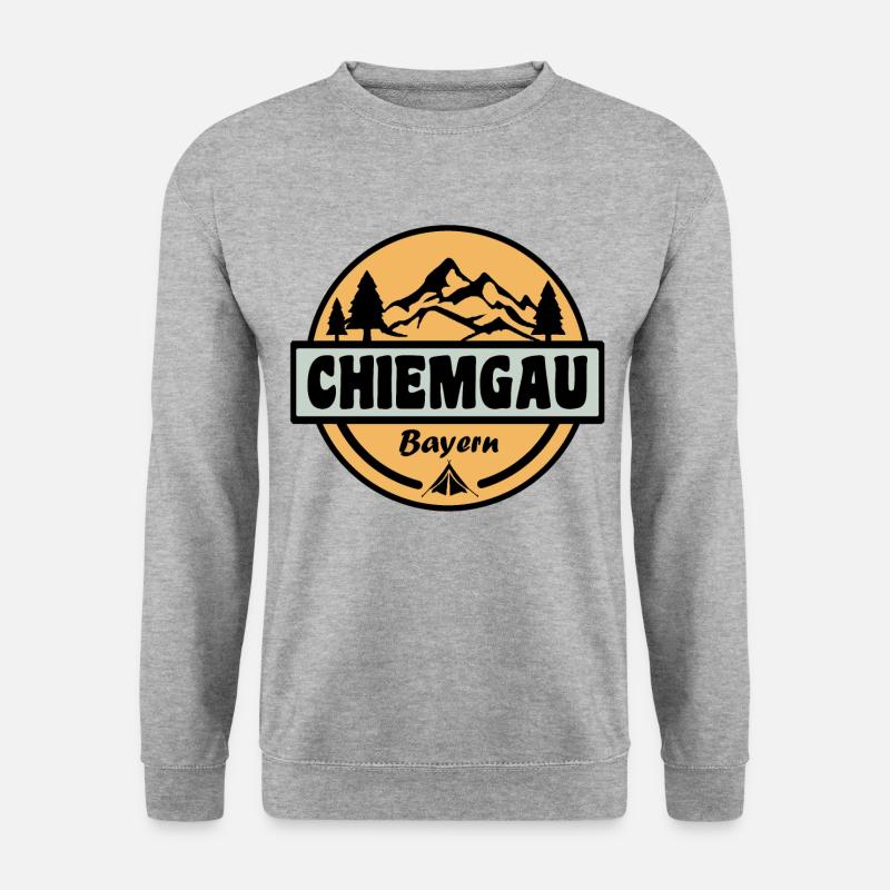Chiemgau - Unisex Pullover - Weißgrau meliert