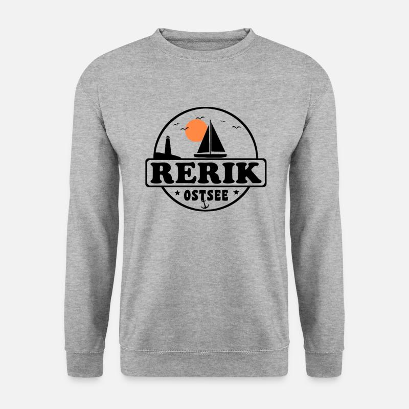Rerik - Unisex Pullover - Weißgrau meliert