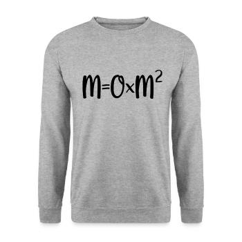 Maman à la puissance 2 - Sweat-shirt Unisexe - gris chiné - Devant - Alina (178cm) & Michal (187cm)
