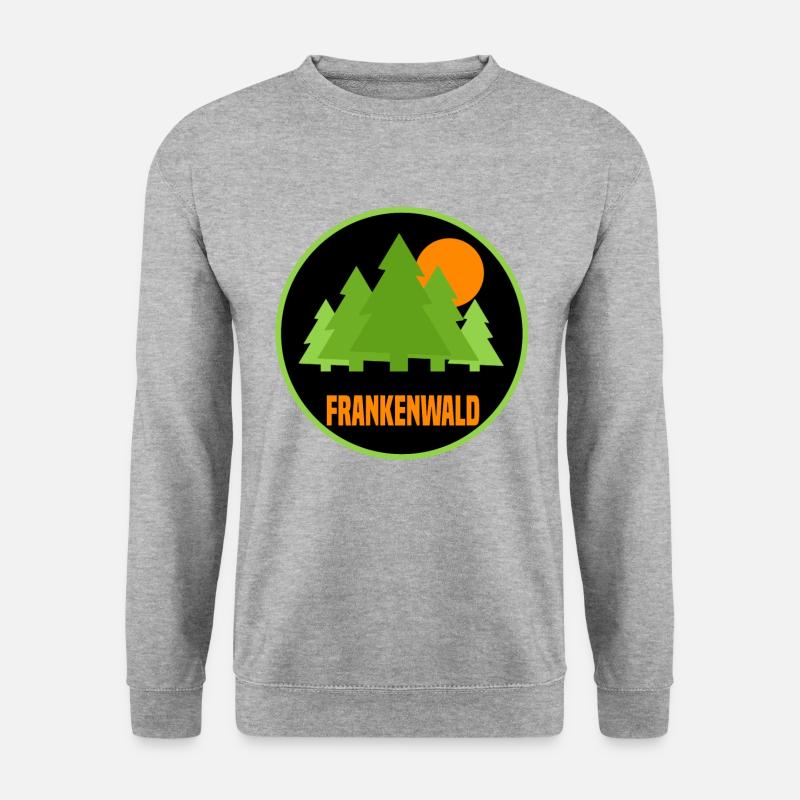 Frankenwald - Unisex Pullover - Weißgrau meliert