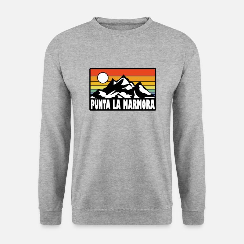 Punta La Marmora - Unisex Pullover - Weißgrau meliert