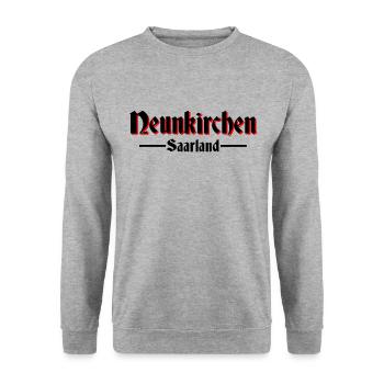 Neunkirchen - Unisex Pullover - Weißgrau meliert - Vorne - Alina (178cm) & Michal (187cm)
