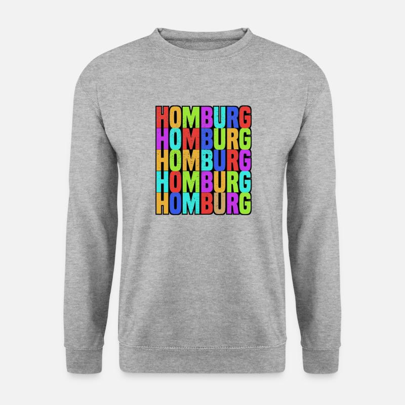 Homburg - Unisex Pullover - Weißgrau meliert