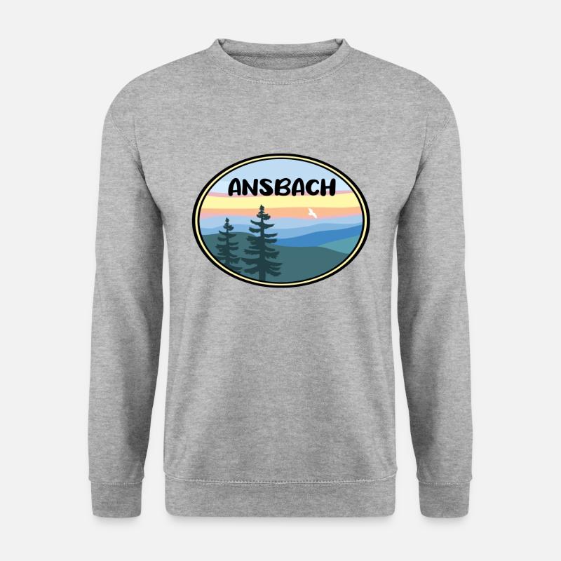 Ansbach - Unisex Pullover - Weißgrau meliert