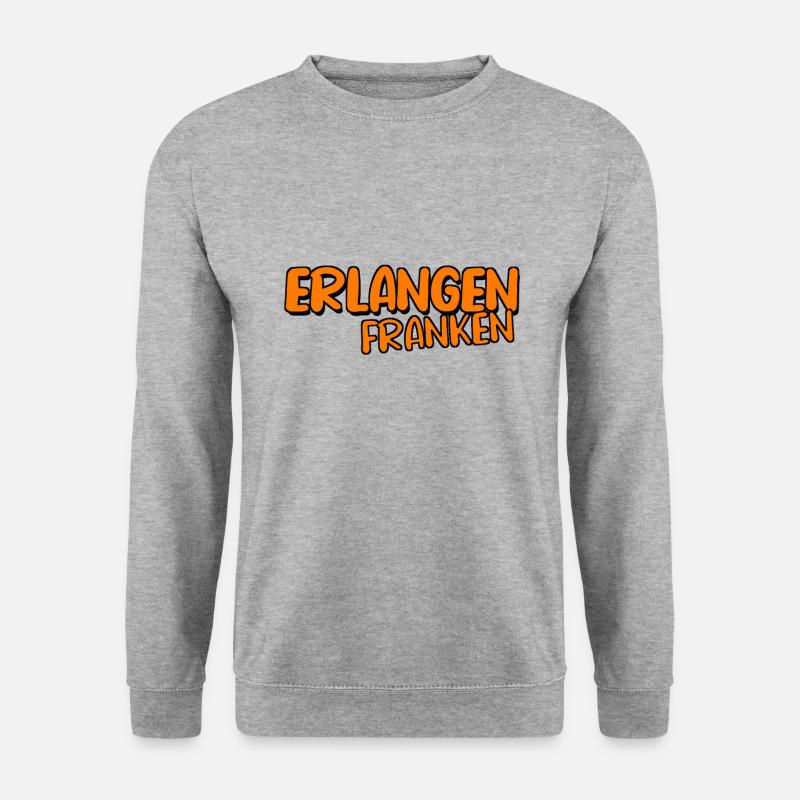 Erlangen - Unisex Pullover - Weißgrau meliert