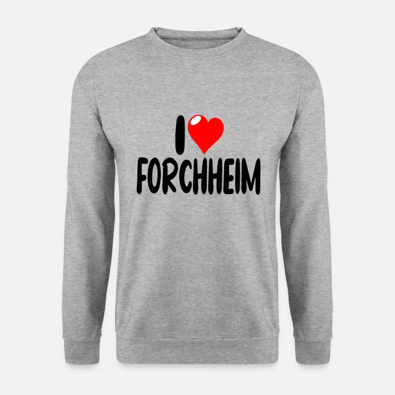 Forchheim - Unisex Pullover - Weißgrau meliert