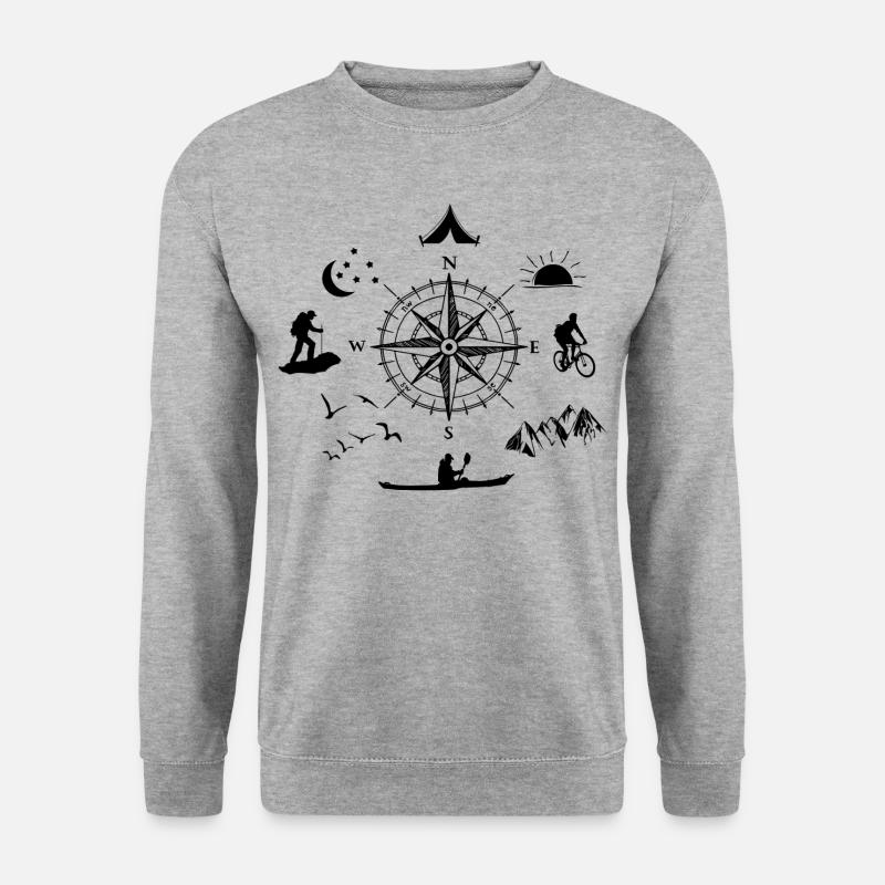 Adventure - Unisex Pullover - Weißgrau meliert